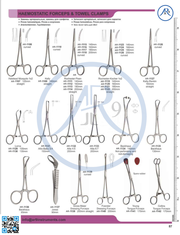 Haemostatic Forceps Towel Clamp