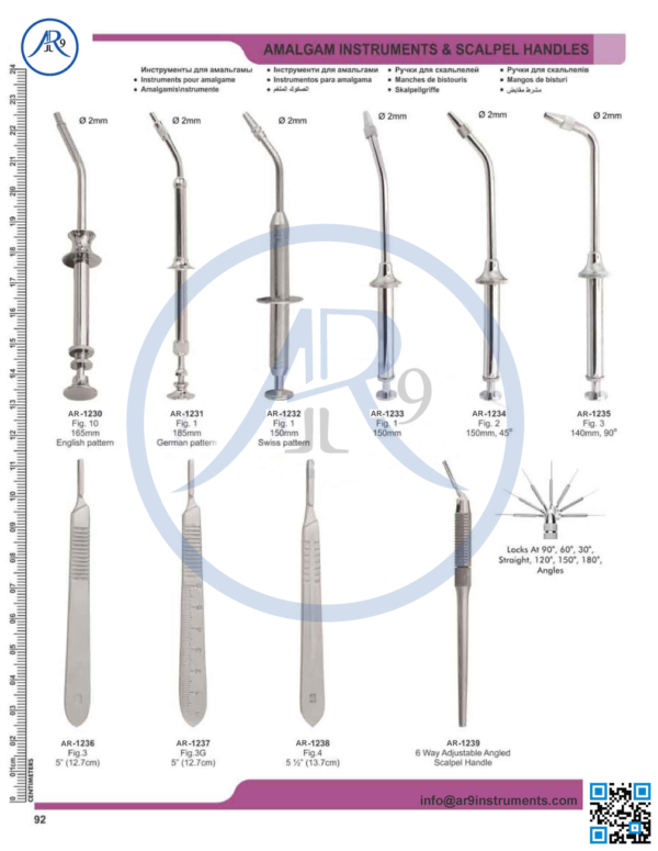Amalgam Instrument & Scalpel Handle