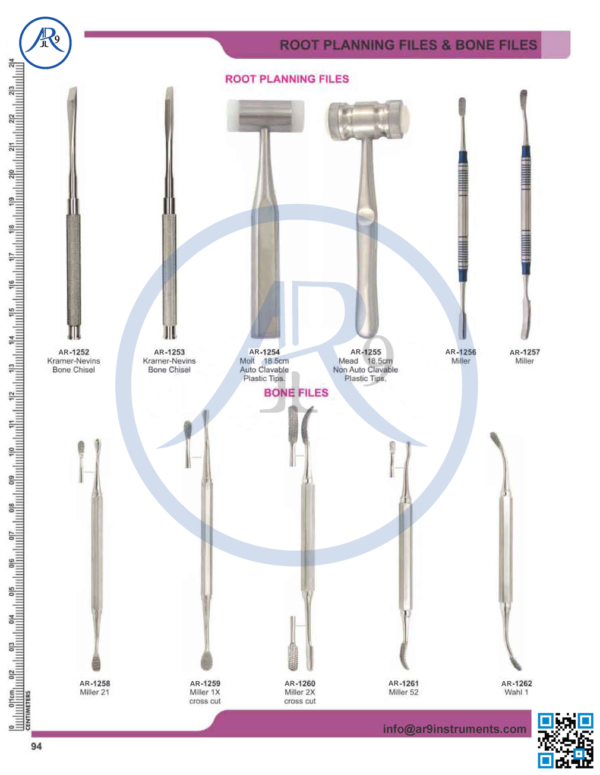 Root Planning Files & Bone File